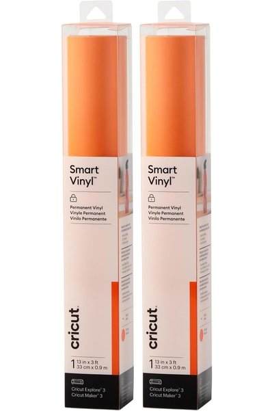 Generic Smart Vinyl Permanent 33x91cm 1 sheet (Orange) (Pack of 2)