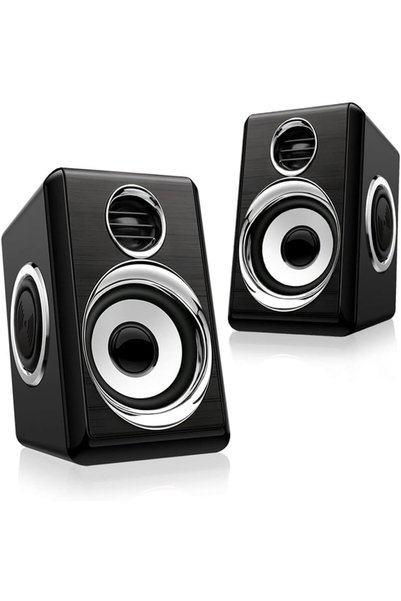 Generic سماعات كمبيوتر ستيريو سلكية USB+AUX مع تعزيز الباس و4 مكبرات صوت للحا...