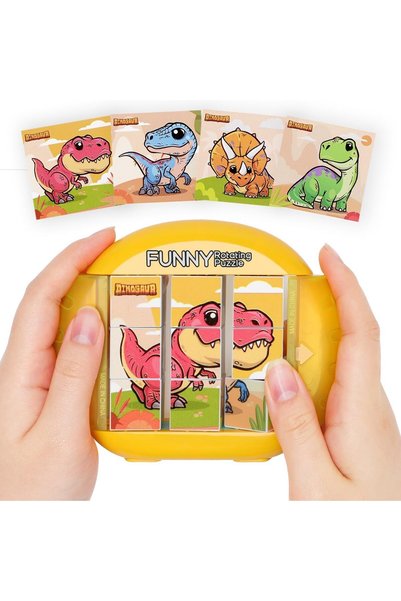 Generic Rotating Puzzle Toy, Plastic, 4 Puzzles in 1, Toddlers Travel, Car, A...