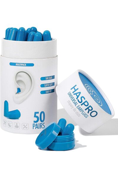 Generic [50 زوجًا] عبوة صديقة للبيئة، سدادات أذن فائقة النعومة من الفوم في أن...