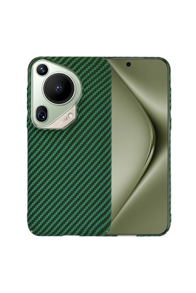 Asteroid Gsm Husa pentru Huawei Pura 70 Ultra Carbonite FiberShell, verde