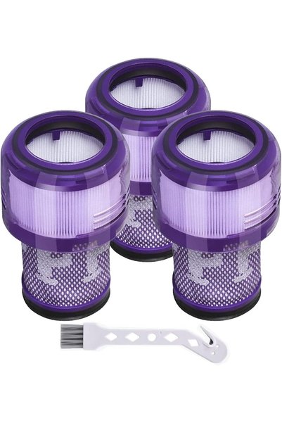Generic فلتر HEPA لـ Dyson V12 Detect Slim، مجموعة من 3 فلاتر لـ Dyson V12 Sl...