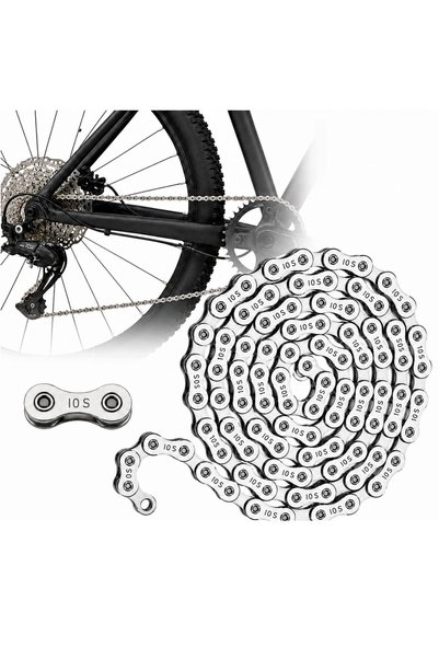 Gearox Lanț de bicicletă cu 10 viteze, zincat, 116 zale