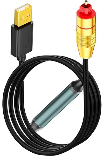 KASTWAVE كابل محول صوت بصري من USB، محول USB A ذكر أحادي الاتجاه إلى SPDIF مع...