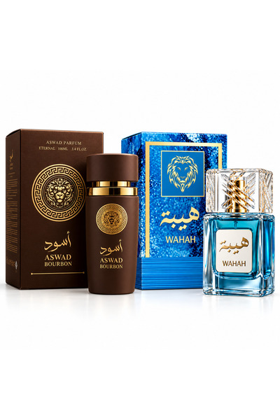 Aswad Set 2 Parfumuri Bourbon si Wahah, 2x100 ml