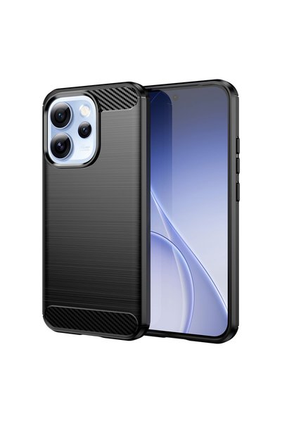 Asteroid Gsm Husa pentru Oppo Reno15 Pro Carbon Silicone, negru