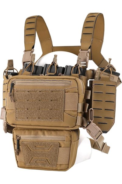 Generic Chest Rig-Tactical Chest Rig，Molle Modular Micro Chest Rigs Adjustabl...