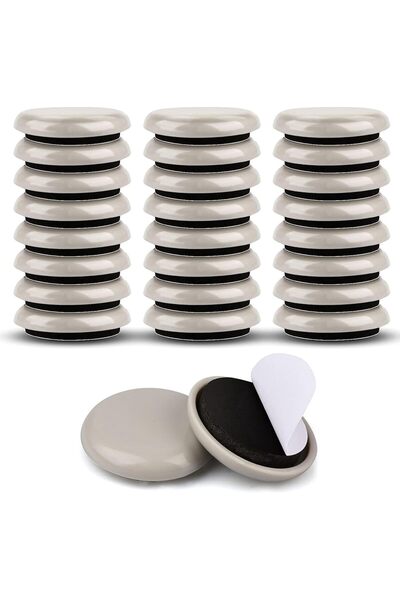 Generic وسادات أثاث مقاس 1-1/4 بوصة للسجاد والأرضيات الخشبية، 24 قطعة من وساد...