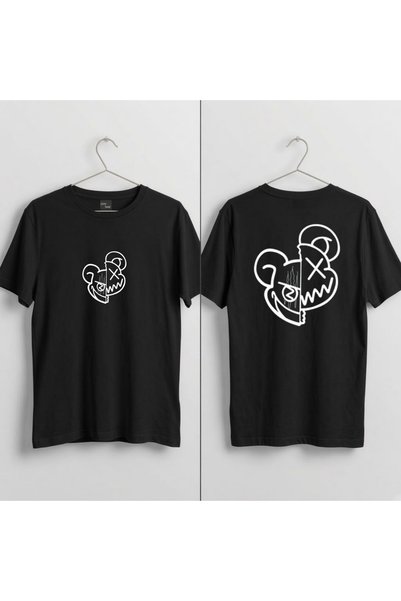 playwear تي شيرت هايلييت مطبوع عليه شكل شبح، مصنوع من القطن بنسبة 100%، ذو يا...