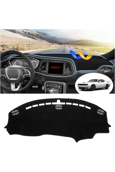 Generic Dash Cover Compatible with Dodge Challenger 2015-2020 2021 2022 2023 ...