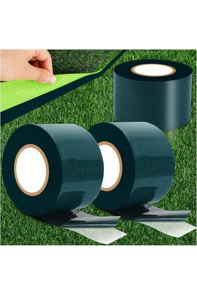 Generic (3 Rolls) Artificial Turf Tape, 2 in x 16.5 ft Double Sided Turf Tape...