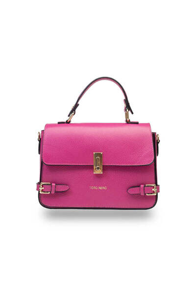 TORO NERO Fuchsia Iasmina women's bag made of leather