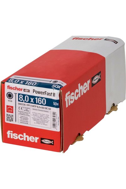Fischer PowerFast II 8,0x160 TK TX TG blvz 50