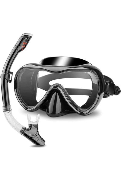Generic Diving Goggles, Snorkel Mask with Latest Dry Top Breath System, Fold ...