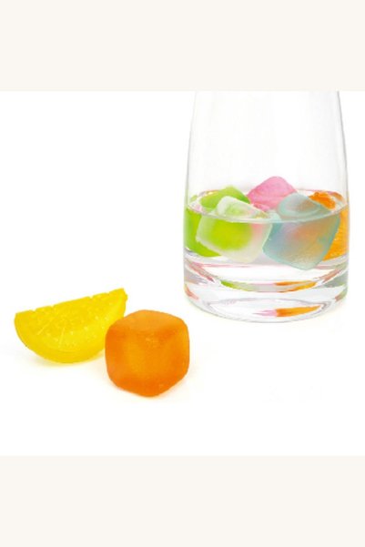 Comerivo Set 6 cuburi de gheață reutilizabile din plastic, cu model cub