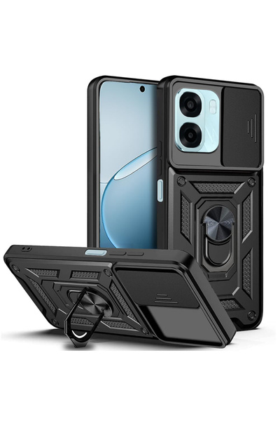 Asteroid Gsm Husa Oppo A6x 4G protectie camera CamShield Series, negru