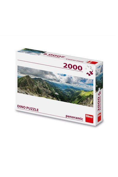 DinoToys 2000-piece puzzle, panoramic, Mountains - DINO TOYS