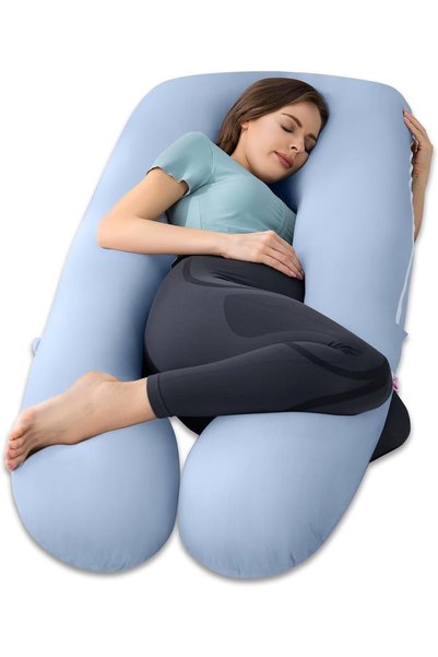 Generic Pregnancy, Maternity Pillows, U-Shape Full Body, Velvet Removable Was...