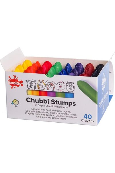 Eduplan SCOLA CHUBBI STUMPS ASSORTED 40PCS -Min Qty 1