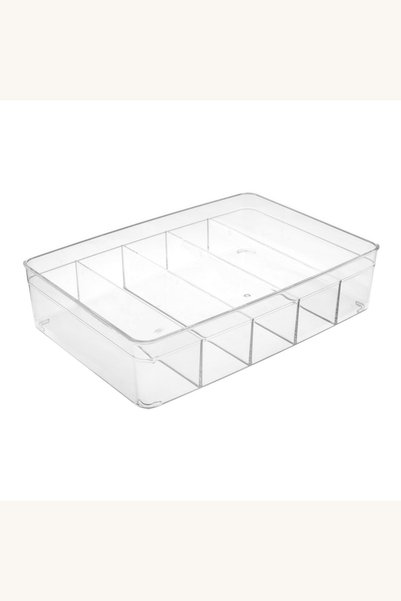 Comerivo Sertar organizat cu 5 compartimente plastic transparent 30x21cm