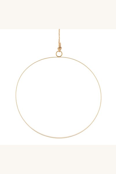 Comerivo Cerc metalic auriu Craciun 25cm - baza DIY pentru decoratiuni festive