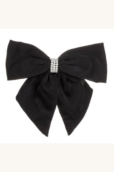 Comerivo Clama de par eleganta cu funda neagra si margele, 16 cm