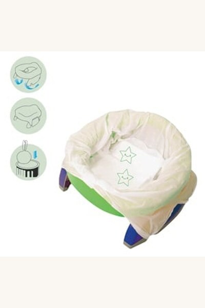 Comerivo Set 10 pungi parfumate de unica folosinta pentru olita portabila cu ...