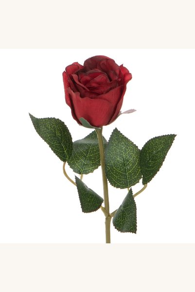 Comerivo Trandafir artificial rosu 30cm - decoratiune eleganta cu tulpina scurta