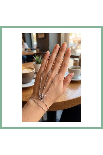 BŞK VİRGO Silver Color Brass Zircon Stone Eye Model Şahmeran Bsk2026