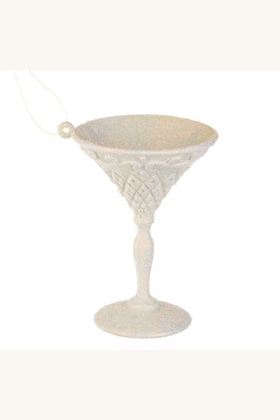 Comerivo Decorațiune pentru bradul de Crăciun, pahar de cocktail roz glitter,...
