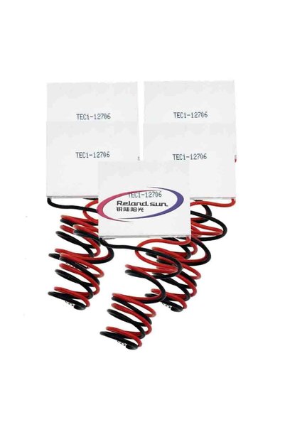 Generic 5pcs TEC1-12706 Semiconductor Refrigeration Tablets 12V 6A Heatsink T...