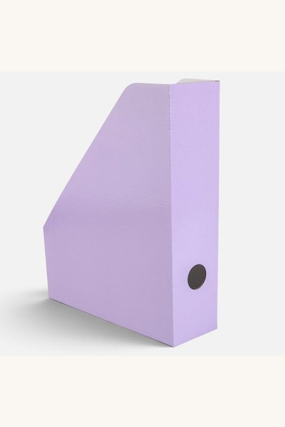 Comerivo Suport carton pentru documente si reviste lila 24x7,5x29,5cm
