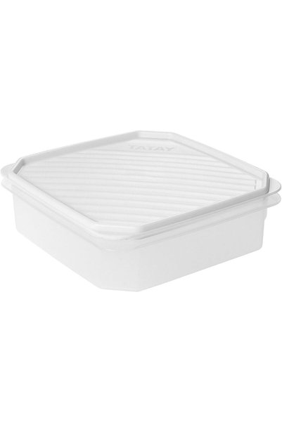 Generic حاوية طعام، سعة 1.3 لتر، لون أبيض، مقاس واحد