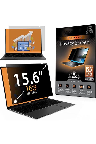 Generic فلاتر الشاشة، فلتر خصوصية لشاشة الكمبيوتر المحمول مقاس 15.6 بوصة (عبو...