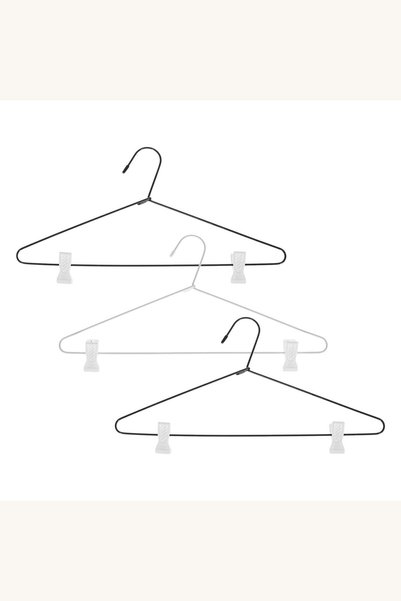 Comerivo Umerase metalice cu clips pentru fuste si pantaloni, 40.5cm - 3 buc