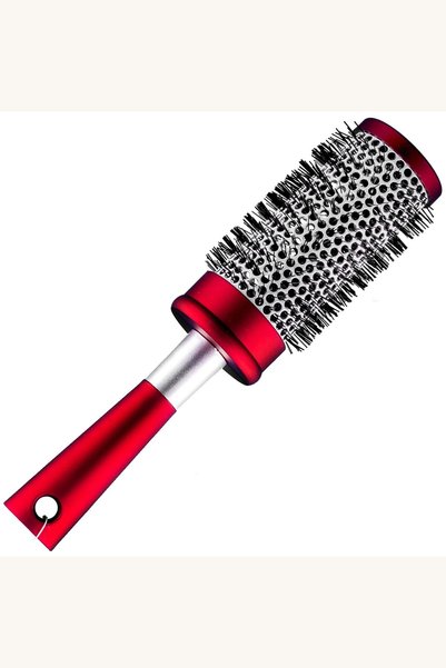 Comerivo Perie din ceramică bordo pentru coafat cu uscătorul, diametru 4,5 cm