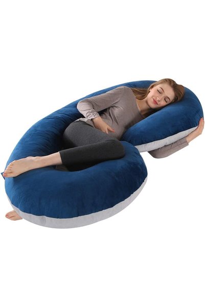 Generic Pregnancy Pillow for Sleeping, C-Shaped Body Pillow, Pregnancy Pillow...