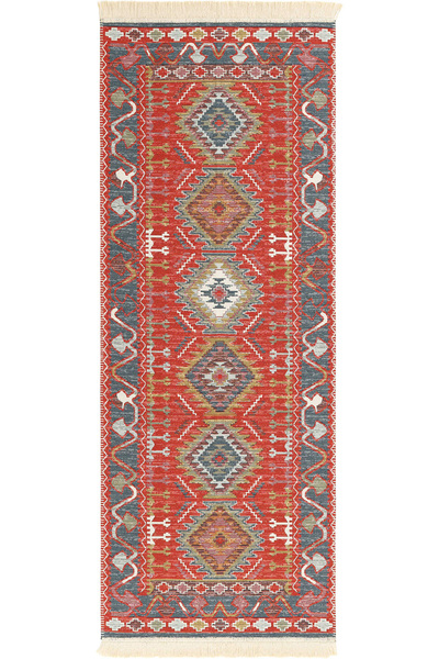 Cool Halı Lema Renkli Kilim Yolluk Makinede Yıkanabilir Çift Taraflı Yazlık H...