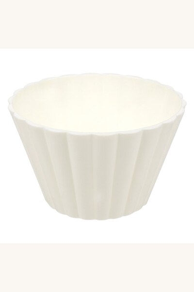 Comerivo Bol pentru inghetata din plastic off white, 125ml, 9.5x6cm