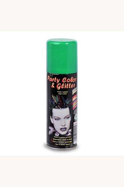 Comerivo Spray pentru păr verde cu sclipici, pentru Halloween, 125 ml