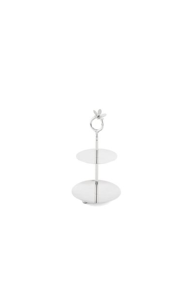 Mikasa Moor Flora Silver 2 Katlı Sunumluk 12x24 cm