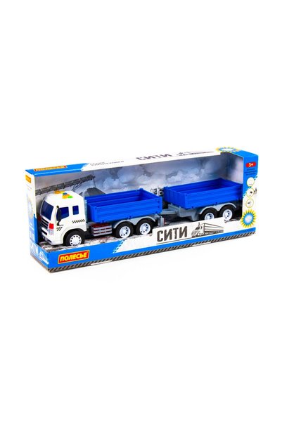 Polesie Camion + remorcă cu lumini și sunete, 46.6x10.2x12 cm