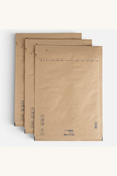 Comerivo Set 3 plicuri maro pentru corespondenta cu protectie cu bule 25x35cm