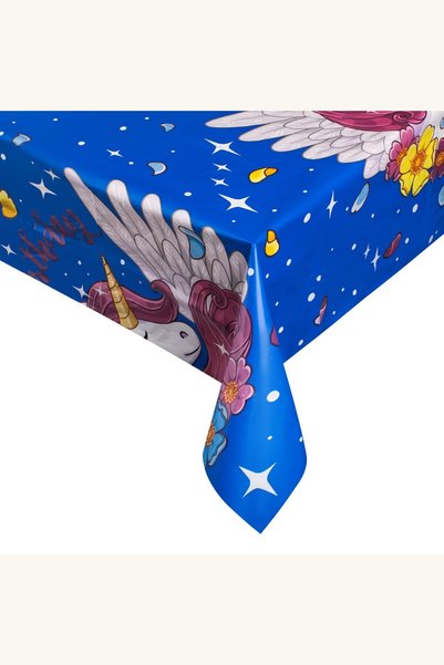 Comerivo Fata de masa din plastic cu model Unicorn, 180x120 cm