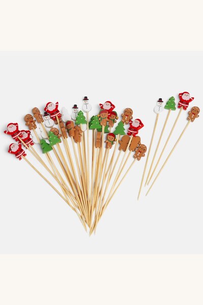 Comerivo Set 40 scobitori Craciun 12cm, 5 modele pentru decorarea cozonacilor...