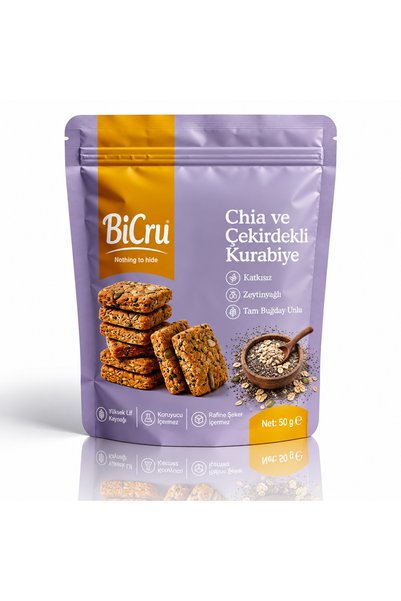 Chia ve Çekirdekli Kurabiye 50g