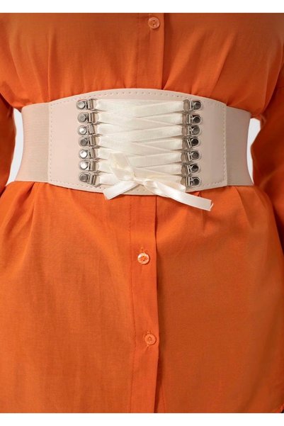 MODAM HİFA Lace-Up Corset Belt Dress Belt Shirt Belt Jacket a