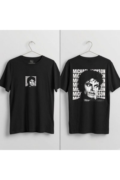 playwear Μπλουζάκι Michael Jackson με στάμπα, 100% βαμβακερό, με λαιμόκοψη πο...