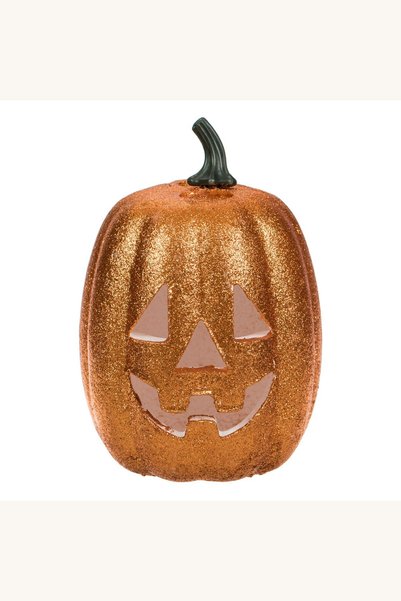 Comerivo Felinar decorativ de Halloween din spumă, în formă de dovleac portoc...