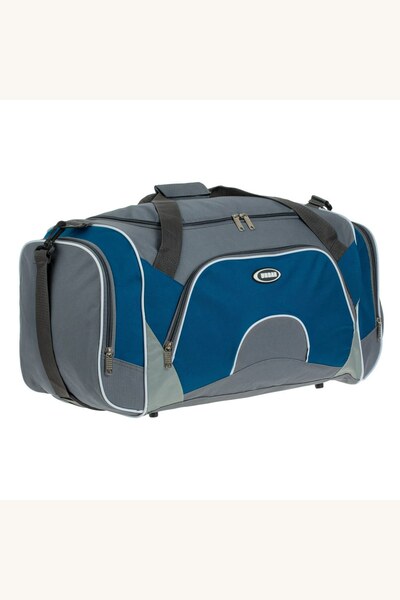Comerivo Rucsac de calatorie 55L gri petrol cu compartimente si curea ajustabila
